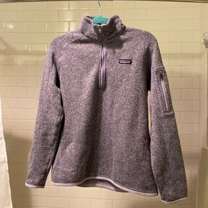 Purple Patagonia better sweater size large.